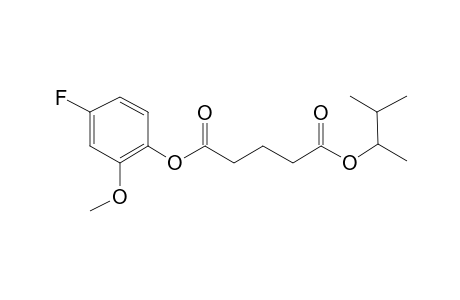 Glutaric acid, 3-methylbut-2-yl 4-fluoro-2-methoxyphenyl ester