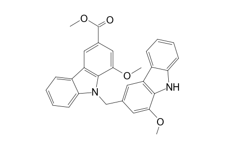 Methyl 1-methoxy-9-[(1-methoxycarbazol-3-yl)methyl]carbazole-3-carboxylate