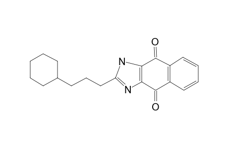 2-[3-Cyclohexylpropyl]-1H-naphth[2,3-D]imidazole-4,9-dione