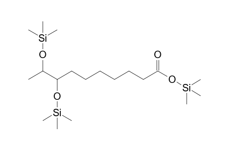 Decanoic acid <8,9-dihydroxy->, tri-TMS