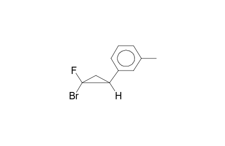 ANTI-1-FLUORO-1-BROMO-2-(META-METHYLPHENYL)CYCLOPROPANE
