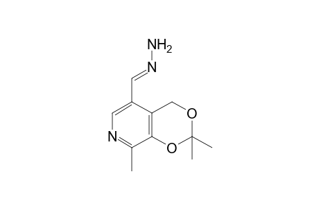 2,2,8-trimethyl-4H-m-dioxino[4,5-c]pyridine-5-carboxaldehyde, hydrazone