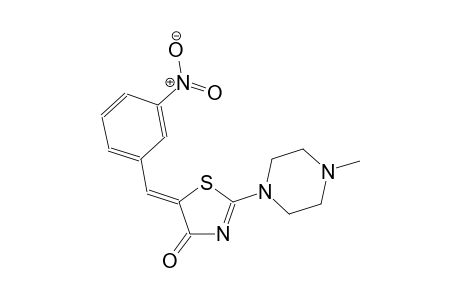 (5Z)-2-(4-methyl-1-piperazinyl)-5-(3-nitrobenzylidene)-1,3-thiazol-4(5H)-one