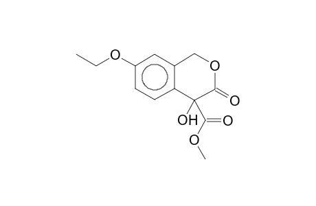 1H-2-Benzopyran-3-one, 7-ethoxy-4-hydroxy-4-methoxycarbonyl-