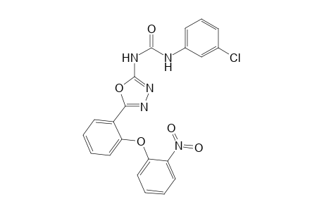 N-{5-[2'-(2"-Nitrophenoxy)phenyl]-1,3,4-oxadiazol-2-yl}-N'-(3'"-chlorophenyl)urea