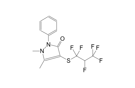 4-(1,1,2,3,3,3-Hexafluoro-propylsulfanyl)-1,5-dimethyl-2-phenyl-1,2-dihydro-pyrazol-3-one