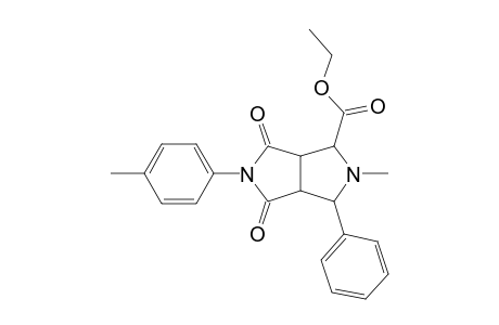 anti-endo 4-ethoxycarbonyl-1,3,3a,4,6,6a-hexahydro-2-(4-methylphenyl)-5-methyl-6-phenyl-2H,5H-pyrrolo[3,4-c]pyrrol-1,3-dione