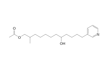 (2-methyl-8-oxidanyl-12-pyridin-3-yl-dodecyl) ethanoate