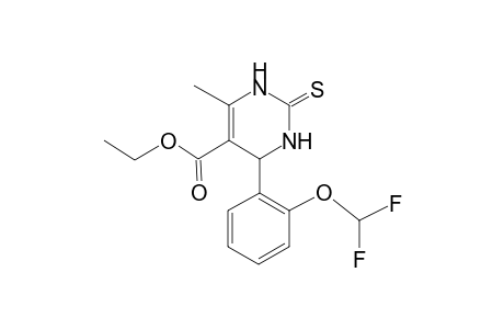 Ethyl 4-[2-(difluoromethoxy)phenyl]-6-methyl-2-thioxo-1,2,3,4-tetrahydro-5-pyrimidinecarboxylate