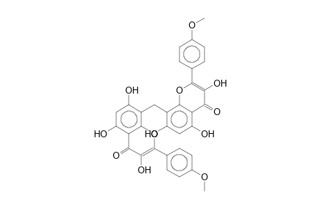 PENTAGRAMETIN;8,8'-METHYLENEBIS-[3,5,7-TRIHYDROXY-2-(4-METHOXYPHENYL)-4H-1-BENZOPYRAN-4-ONE]