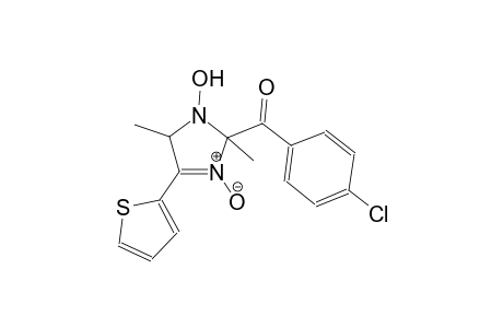 (4-chlorophenyl)[1-hydroxy-2,5-dimethyl-3-oxido-4-(2-thienyl)-2,5-dihydro-1H-imidazol-2-yl]methanone