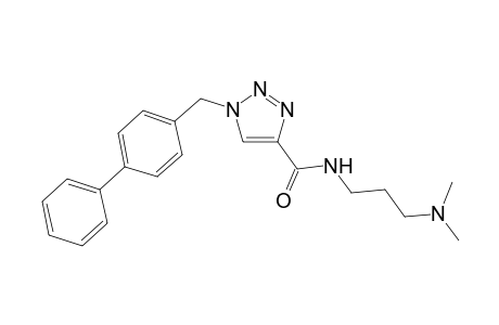 1-(p-Phenylbenzyl)-1H-(1,2,3)-triazole-N-[3'-(dimethylamino)propyl]-4-carboxamide