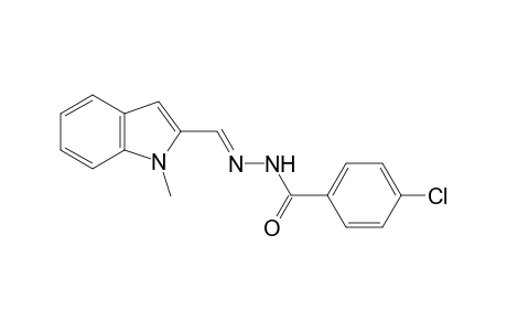 p-Chlorobenzoic acid, [(1-methylindol-2-yl)methylene]hydrazide