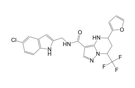 N-[(5-chloro-1H-indol-2-yl)methyl]-5-(2-furyl)-7-(trifluoromethyl)-4,5,6,7-tetrahydropyrazolo[1,5-a]pyrimidine-3-carboxamide