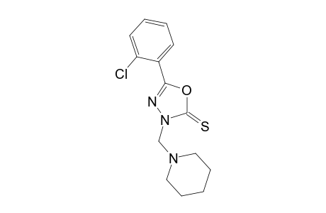 5-(2-chlorophenyl)-3-(1-piperidinylmethyl)-1,3,4-oxadiazole-2(3H)-thione