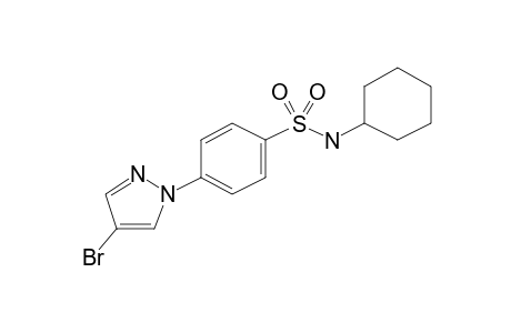 N-Cyclohexyl 4-(4-bromopyrazol-1-yl)benzenesulfonamide