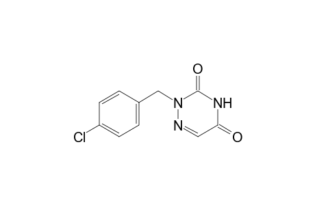 2-(p-chlorobenzyl)-as-triazine-3,5(2H,4H)-dione