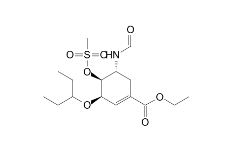 Ethyl (3R,4S,5R)-3-(1-Ethylpropoxy)-5-N-formylamino-4-methanesulfonyloxy-1-cyclohexene-1-carboxylate