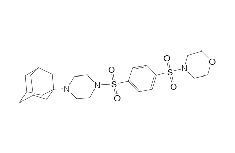 4-[4-[4-(1-adamantyl)piperazin-1-yl]sulfonylphenyl]sulfonylmorpholine