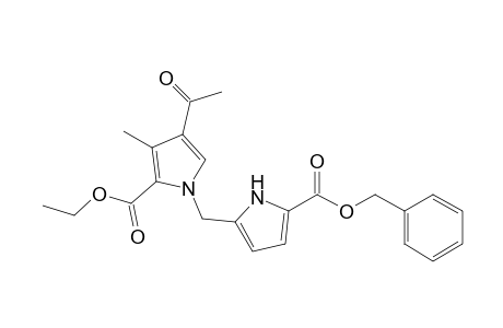 2-[(4-Acetyl-2-(ethoxycarbonyl)-3-methylpyrrolyl)methyl]-5-benzyloxycarbonylpyrrole