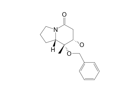 8-Bnzyloxy-8-methyl-7-hydroxy-indolizine-5-one