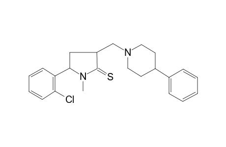 5-(2-Chloro-phenyl)-1-methyl-3-(4-phenyl-piperidin-1-ylmethyl)-pyrrolidine-2-thione