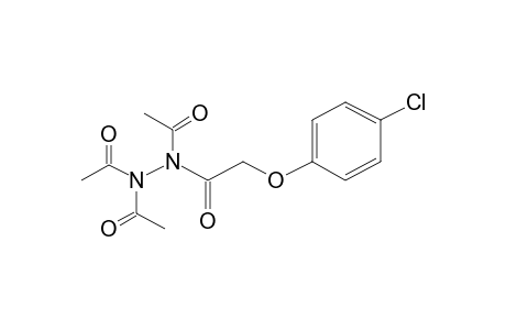 2-(4-Chlorophenoxy)acetohydrazide, N,N',N'-triacetyl-