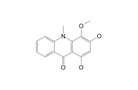 1,3-DIHYDROXY-4-METHOXY-10-METHYL-ACRIDONE