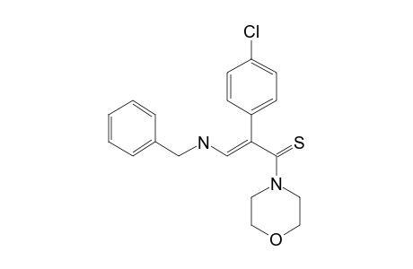 3-Benzylamino-2-(4-chlorophenyl)-1-morpholin-4-yl-prop-2-en-1-thione