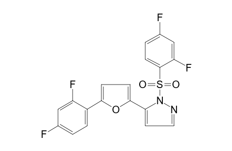 5-[5-(2,4-difluorophenyl)-2-furyl]-1-[(2,4-difluorophenyl)sulfonyl] pyrazole