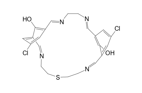 10,24-Dichloro-26,27-dihydroxy-3,6,14,20-tetraaza-17-thiatricyclo(20,3,1,1(8,12))heptacos-1(26),2,6,8(27),9,11,13,20,22,24-decaene