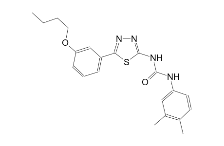 N-[5-(3-butoxyphenyl)-1,3,4-thiadiazol-2-yl]-N'-(3,4-dimethylphenyl)urea