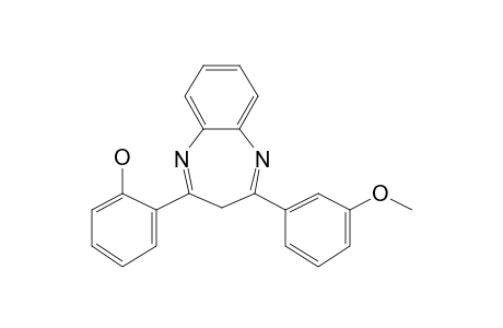 2-[2-Hydroxyphenyl]-4-[3-methoxyphenyl]-3H-1,5-benzodiazepine