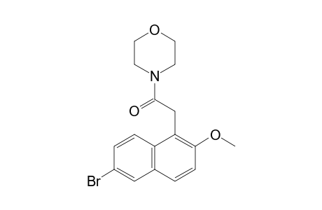 4-[(6-bromo-2-methoxy-1-naphthyl)acetyl]morpholine