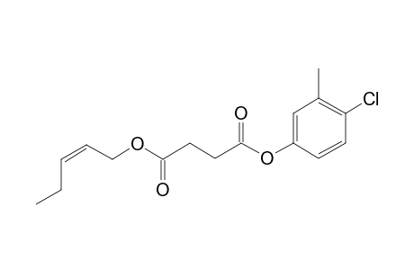 Succinic acid, 4-chloro-3-methylphenyl cis-pent-2-en-1-yl ester