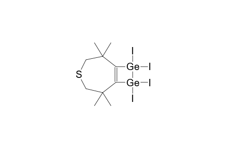 DELTA1,7-2,2,6,6-TETRAMETHYL-4-THIA-8,8,9,9-TETRAIODO-8,9-DIGERMABICYCLO[5.2.0]NONENE