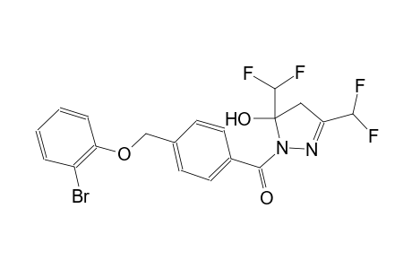 1-{4-[(2-bromophenoxy)methyl]benzoyl}-3,5-bis(difluoromethyl)-4,5-dihydro-1H-pyrazol-5-ol