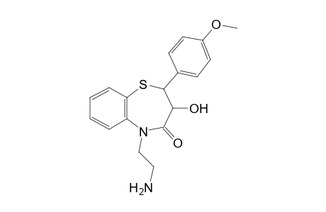 Diltiazem-M (deacetyl-N-bis-demethyl-) MS2