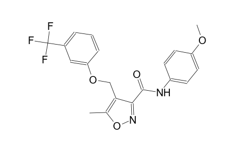 N-(4-methoxyphenyl)-5-methyl-4-{[3-(trifluoromethyl)phenoxy]methyl}-3-isoxazolecarboxamide