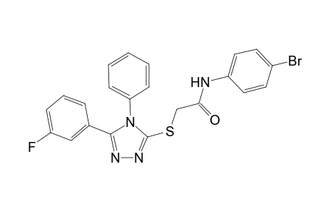 acetamide, N-(4-bromophenyl)-2-[[5-(3-fluorophenyl)-4-phenyl-4H-1,2,4-triazol-3-yl]thio]-