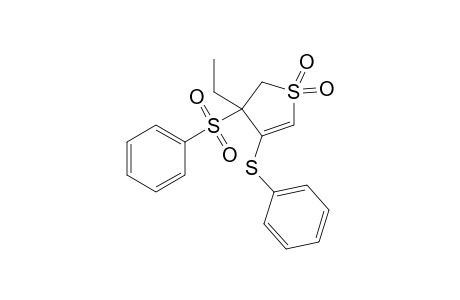 4-Ethyl-4-(phenylsulfonyl)-3-(phenylthio)-2-sulfolene