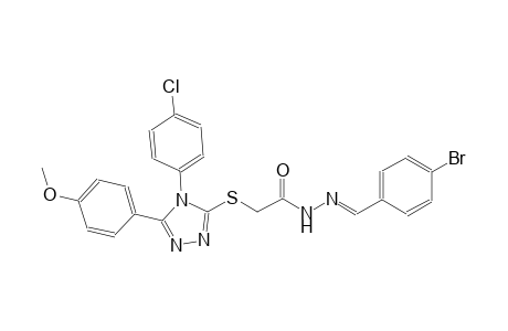 N'-[(E)-(4-bromophenyl)methylidene]-2-{[4-(4-chlorophenyl)-5-(4-methoxyphenyl)-4H-1,2,4-triazol-3-yl]sulfanyl}acetohydrazide