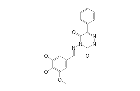 6-phenyl-4-[(3,4,5-trimethoxybenzylidene)amino]-as-triazine-3,5(2H,4H)-dione