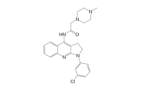 N-[1-(3-chlorophenyl)-2,3-dihydropyrrolo[2,3-b]quinolin-4-yl]-2-(4-methyl-1-piperazinyl)acetamide