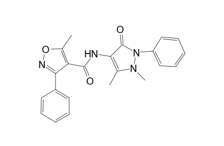 N-(1,5-dimethyl-3-oxo-2-phenyl-2,3-dihydro-1H-pyrazol-4-yl)-5-methyl-3-phenyl-4-isoxazolecarboxamide