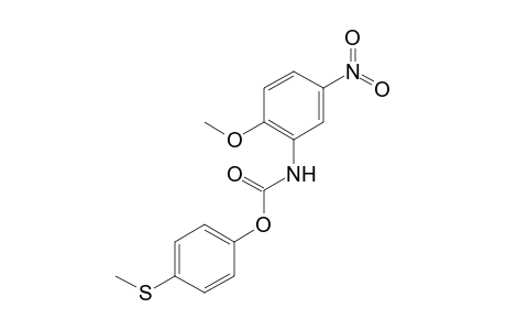 (2-Methoxy-5-nitrophenyl)carbamic acid, 4-methylsulfanylphenyl ester