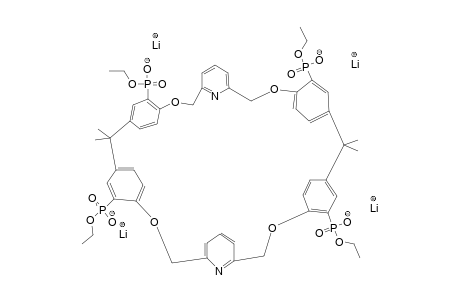 #1;17,17,40,40-TETRAMETHYL-1,10,24,33-TETRAOXY-[2]-(2,6)-PYRIDINO-[2,1]-PARACYCLO-[2]-(2,6)-PYRIDINO-[2,1]-PARACYCLOPHANE-12,20,35,43-TETRAPHOSPHONIC-ACID-TETR