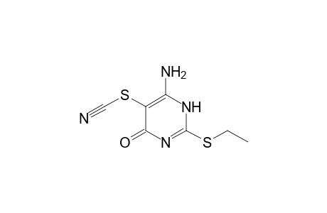 Thiocyanic acid, 6-amino-2-(ethylthio)-1,4-dihydro-4-oxo-5-pyrimidinyl ester