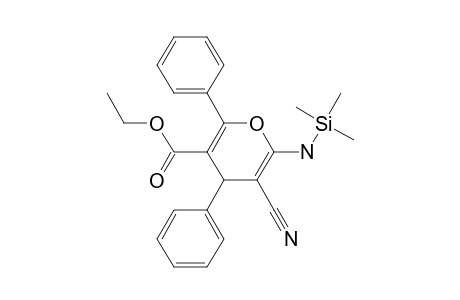 Ethyl 6-amino-5-cyano-2,4-diphenyl-4H-pyran-3-carboxylate, tms derivative