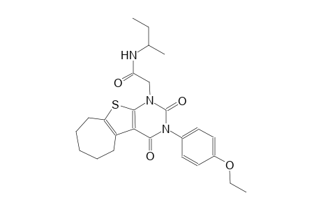 N-(sec-butyl)-2-(3-(4-ethoxyphenyl)-2,4-dioxo-3,4,6,7,8,9-hexahydro-2H-cyclohepta[4,5]thieno[2,3-d]pyrimidin-1(5H)-yl)acetamide